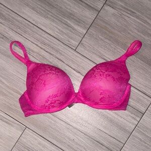 Victoria's Secret Vibrant Pink Lace Bra